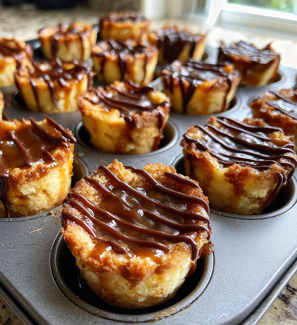 caramel drizzled shortbread cookie cups