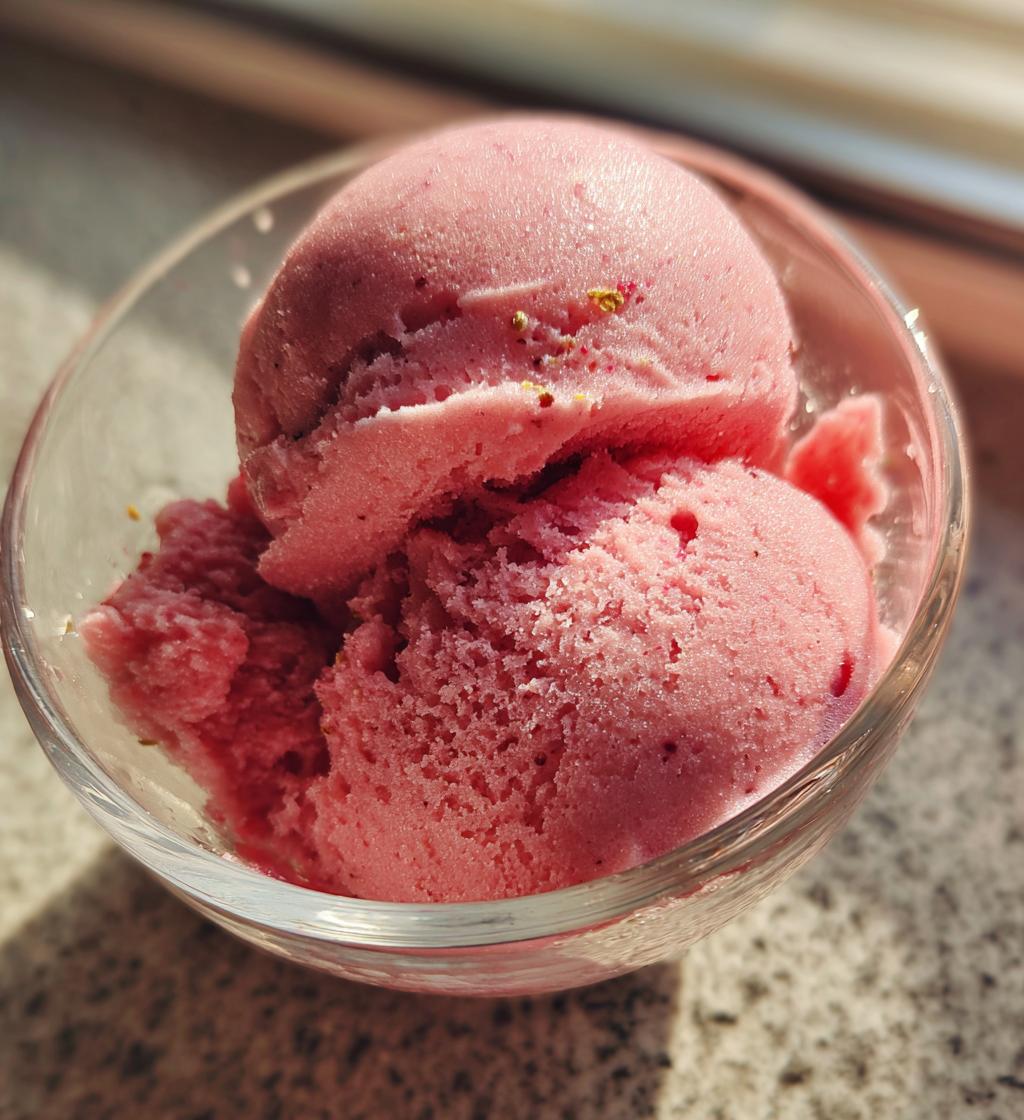 cardamom plum sorbet recipe - detail 1