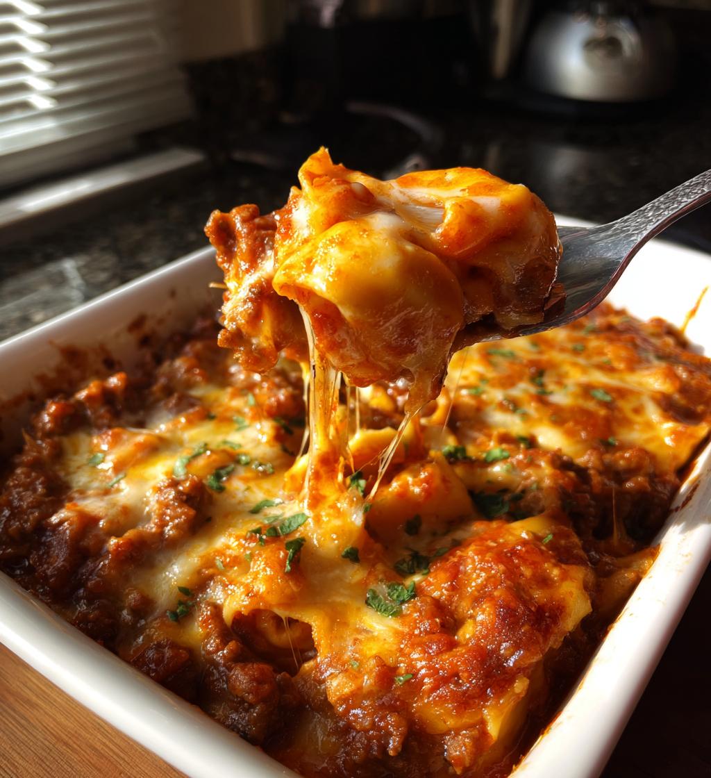 cheesy beef enchilada tortellini - detail 1