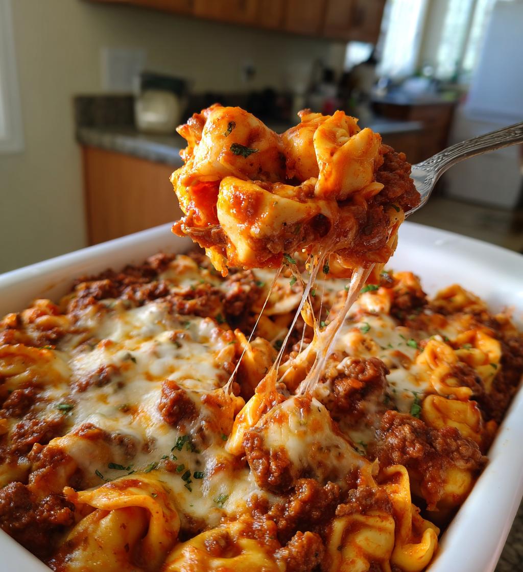 cheesy beef enchilada tortellini