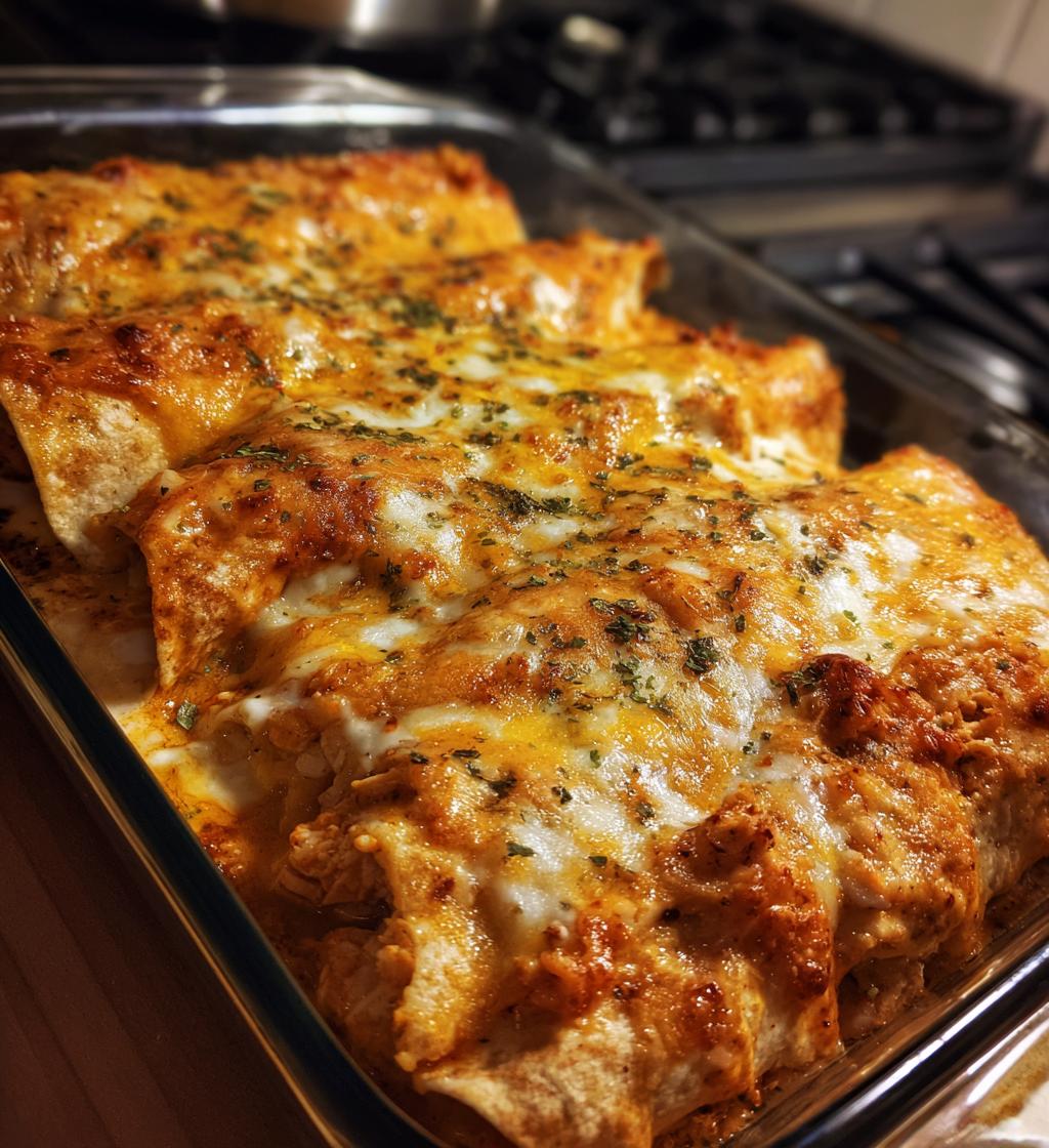 cheesy chicken enchiladas creamy sauce