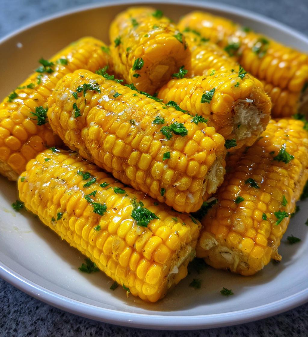 cheesy garlic butter corn