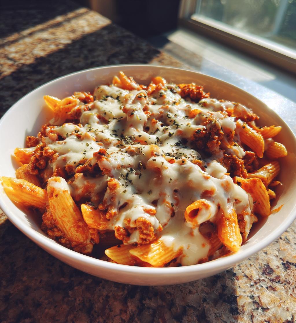 cheesy ground turkey pasta a comforting flavor packed meal