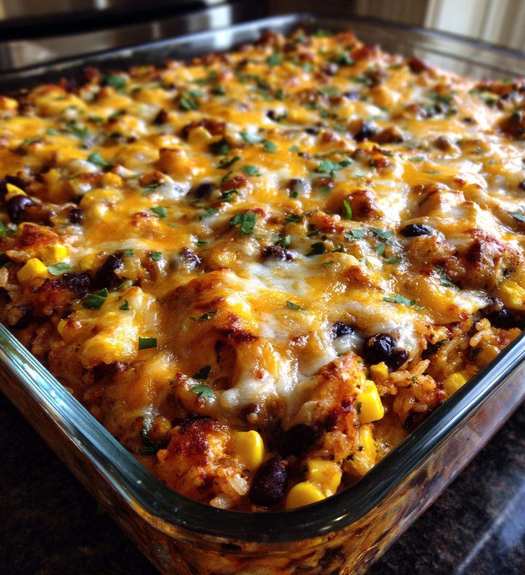 cheesy mexican rice casserole