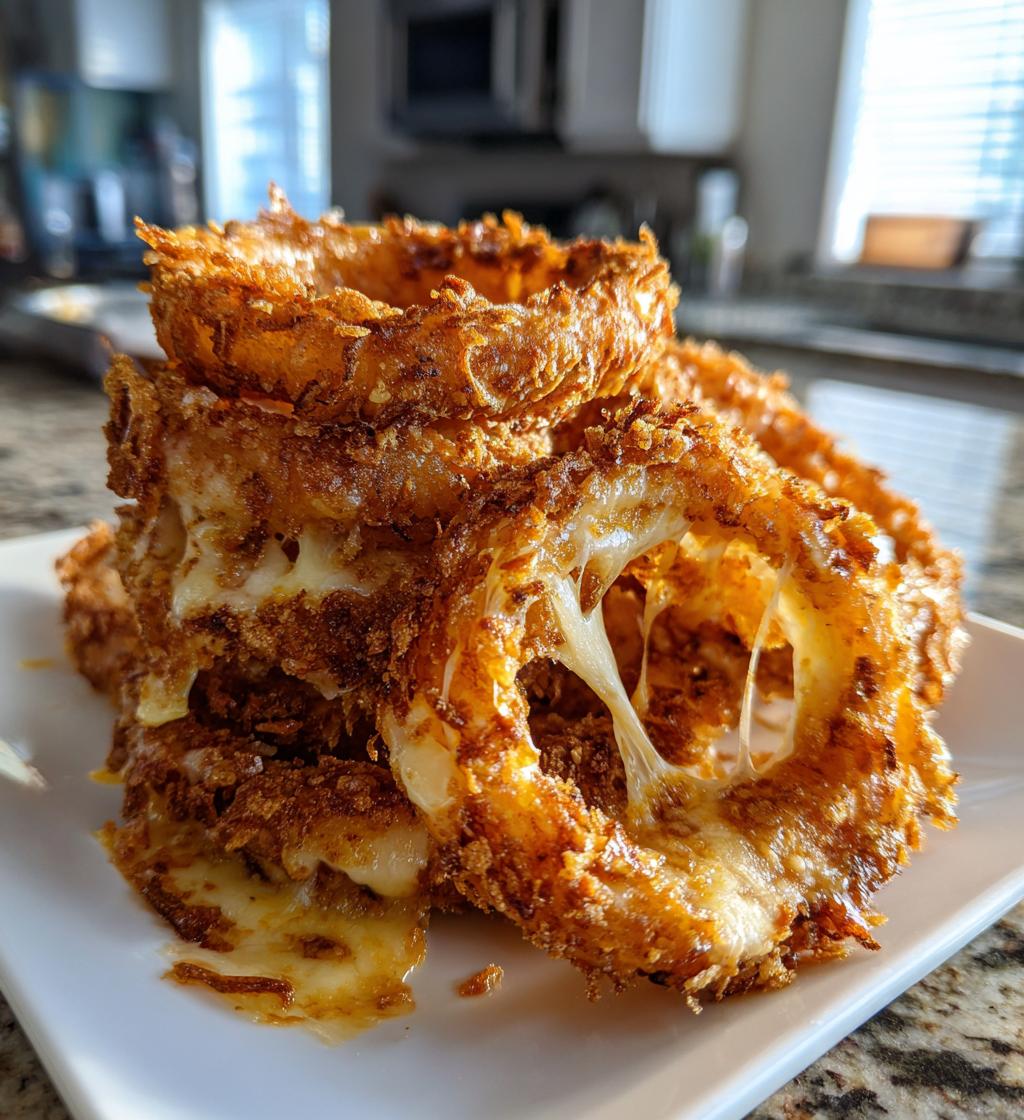 cheesy onion ring chips