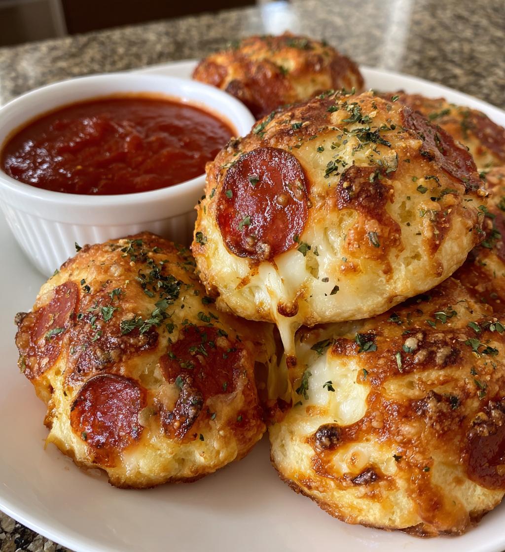 cheesy pizza bombs recipe