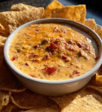 cheesy rotel ranch queso