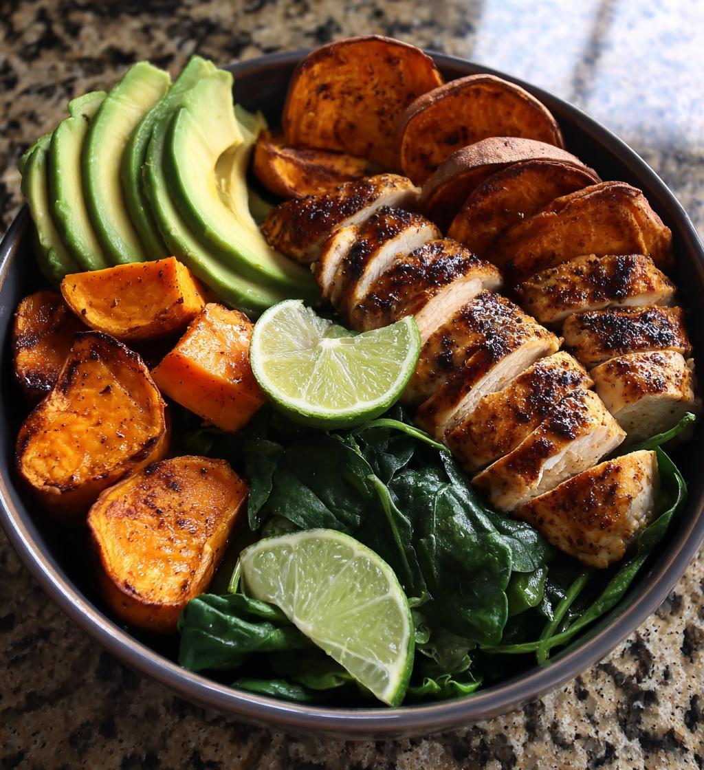 chicken and sweet potato bowls for two - detail 1