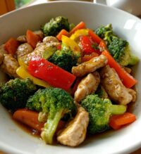 chicken and veggie stir fry