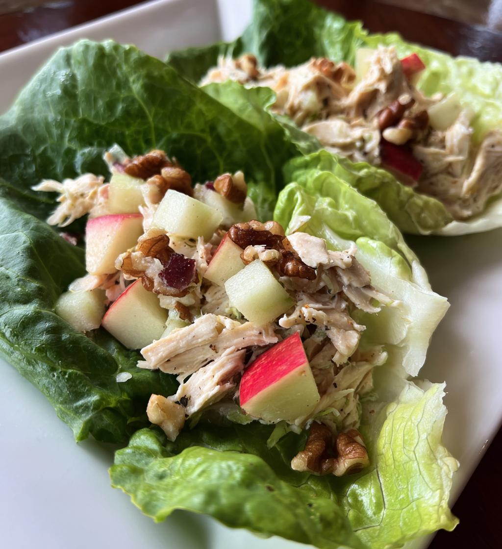 chicken apple salad wraps - detail 1