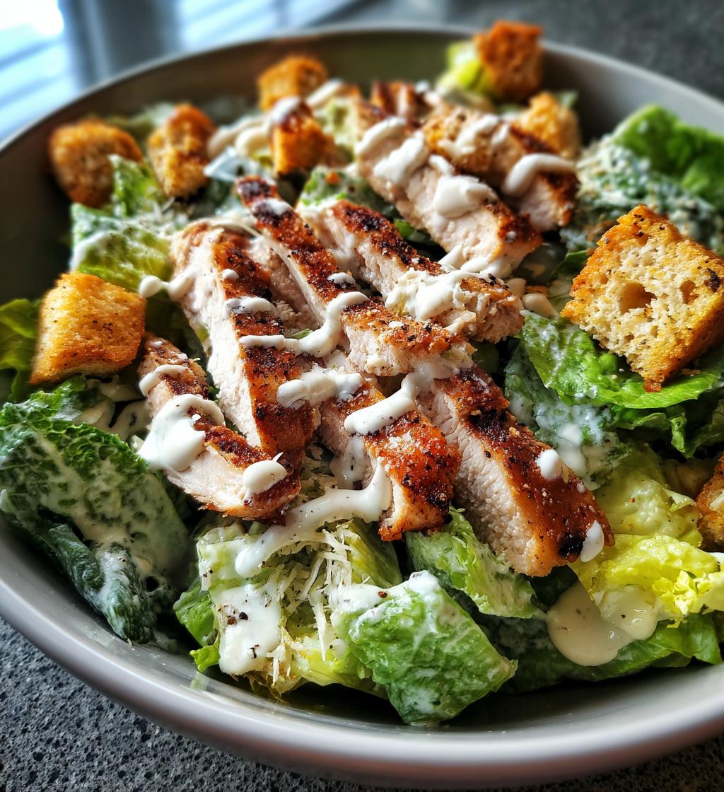 chicken caesar salad - detail 1