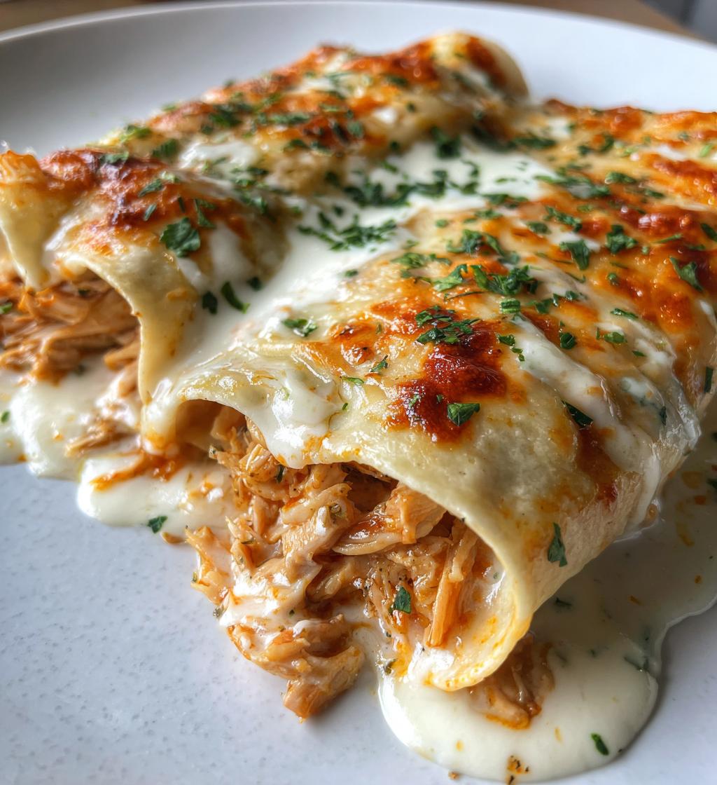 chicken enchiladas with sour cream white sauce