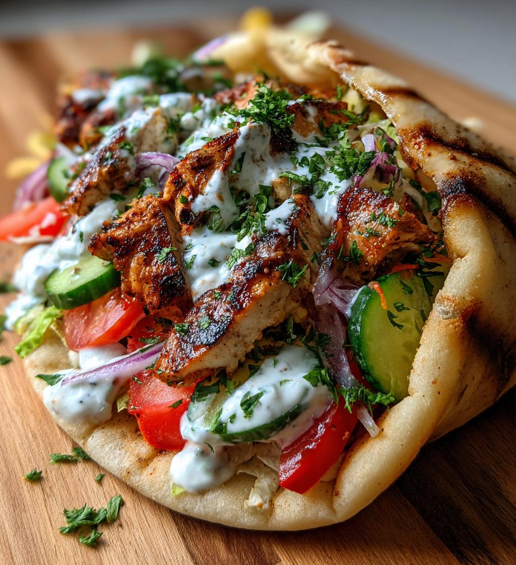 chicken gyros - detail 1