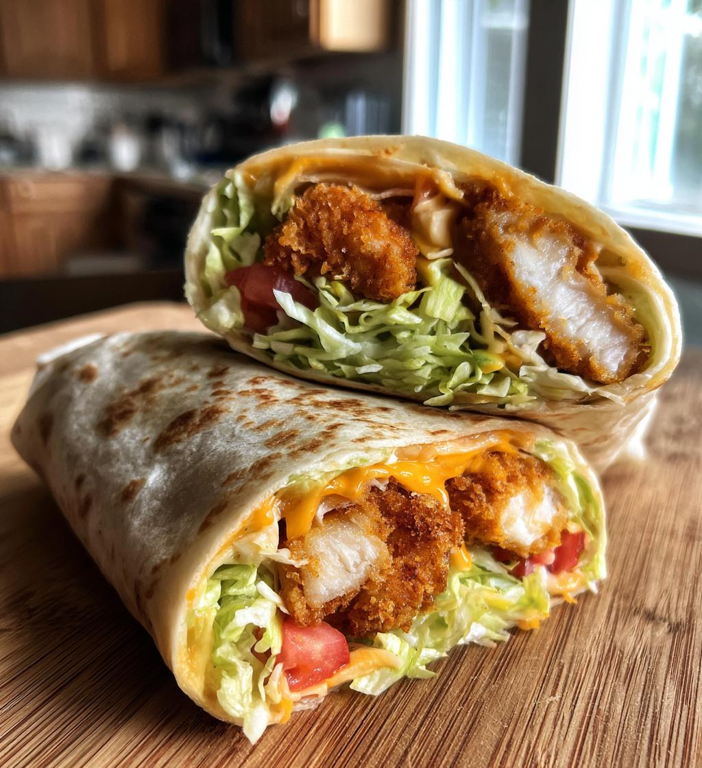 chicken nugget wrap - detail 1