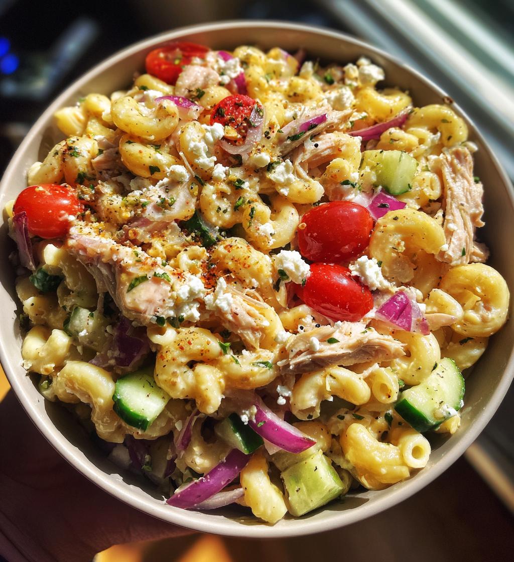 chicken pasta salad - detail 1