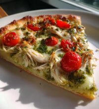 chicken pesto pizza