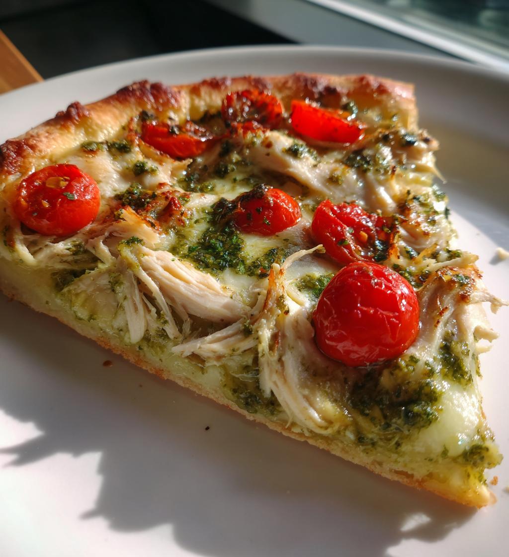 chicken pesto pizza