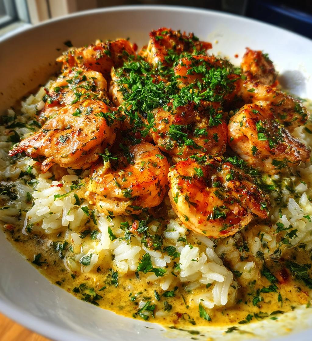 chicken scampi with garlic parmesan rice - detail 1