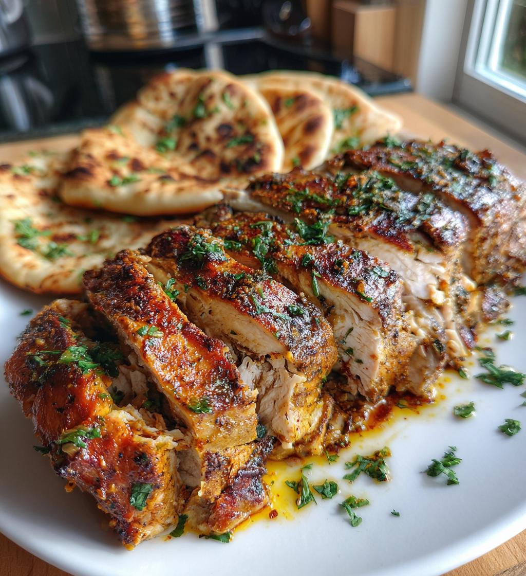 chicken shawarma in a loaf pan