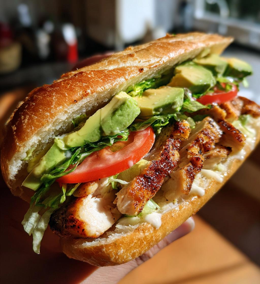 chicken torta sandwich - detail 1