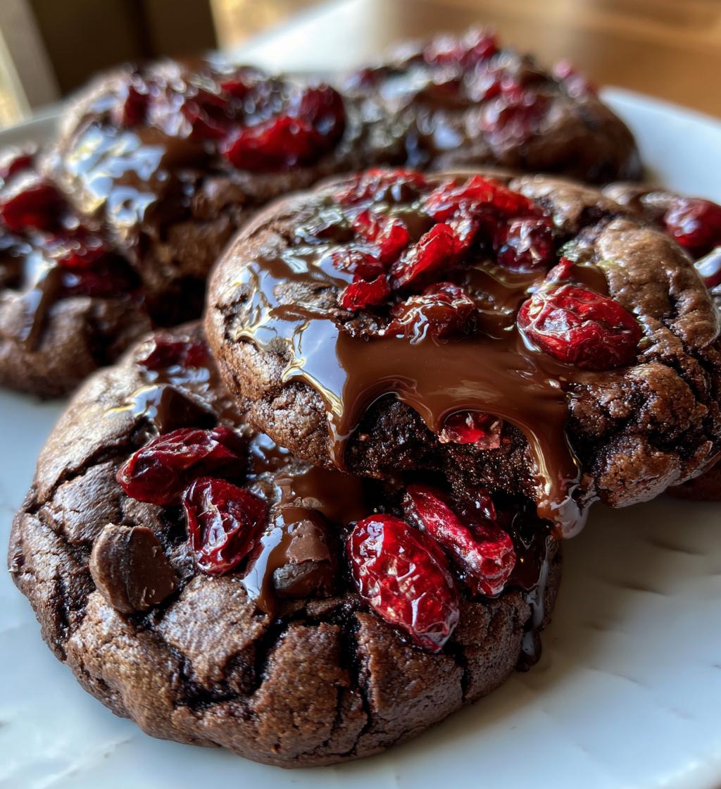 chocolate cherry cookies