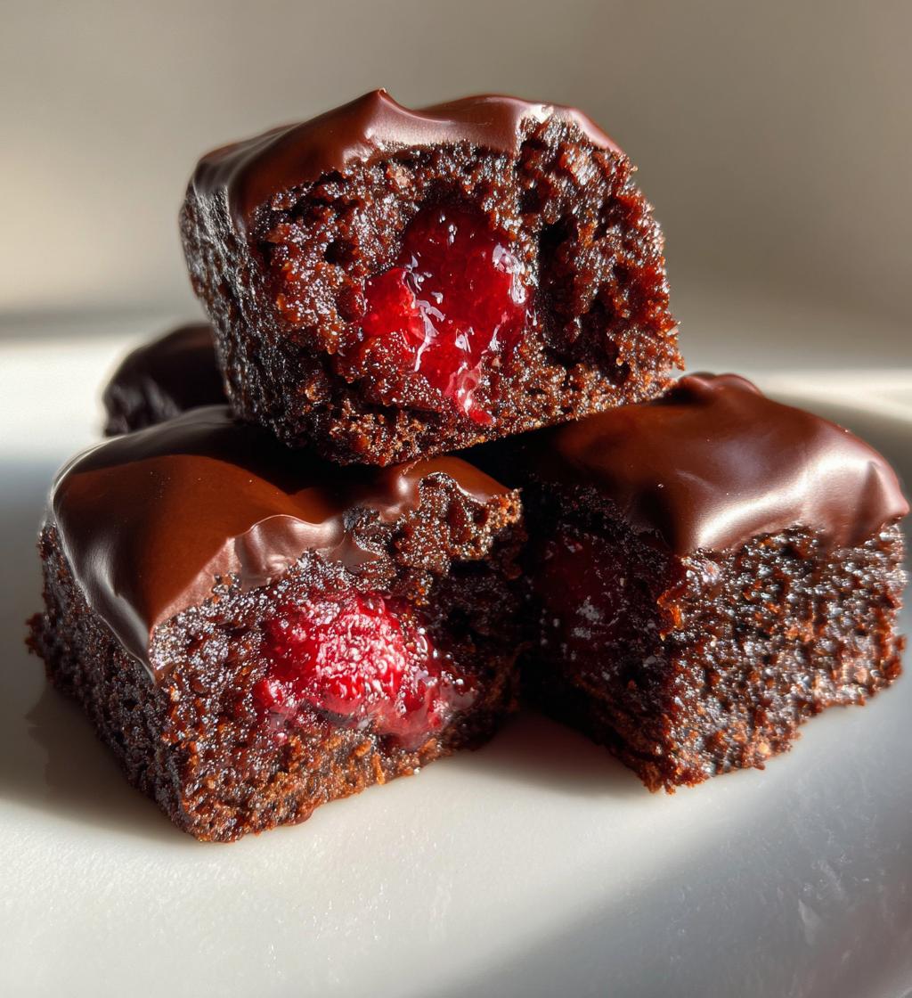 chocolate covered cherry brownie bombs - detail 1