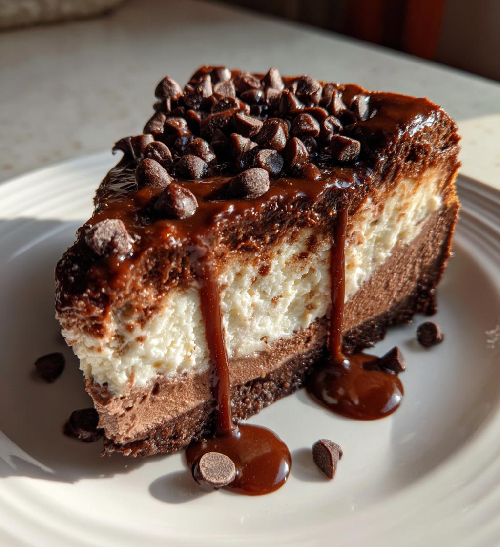 chocolate fudge truffle cheesecake