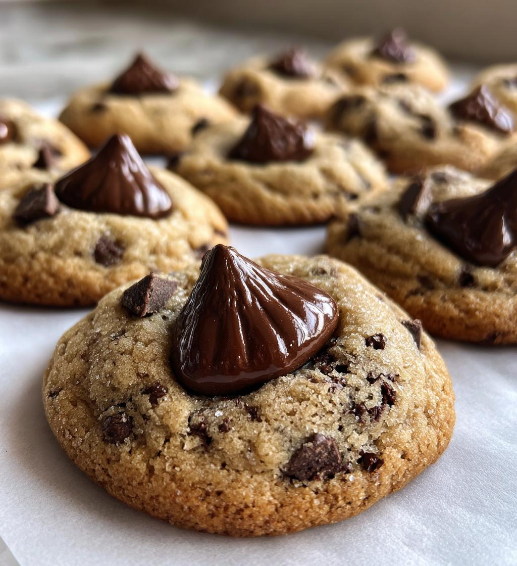 chocolate hershey kiss cookies - detail 1