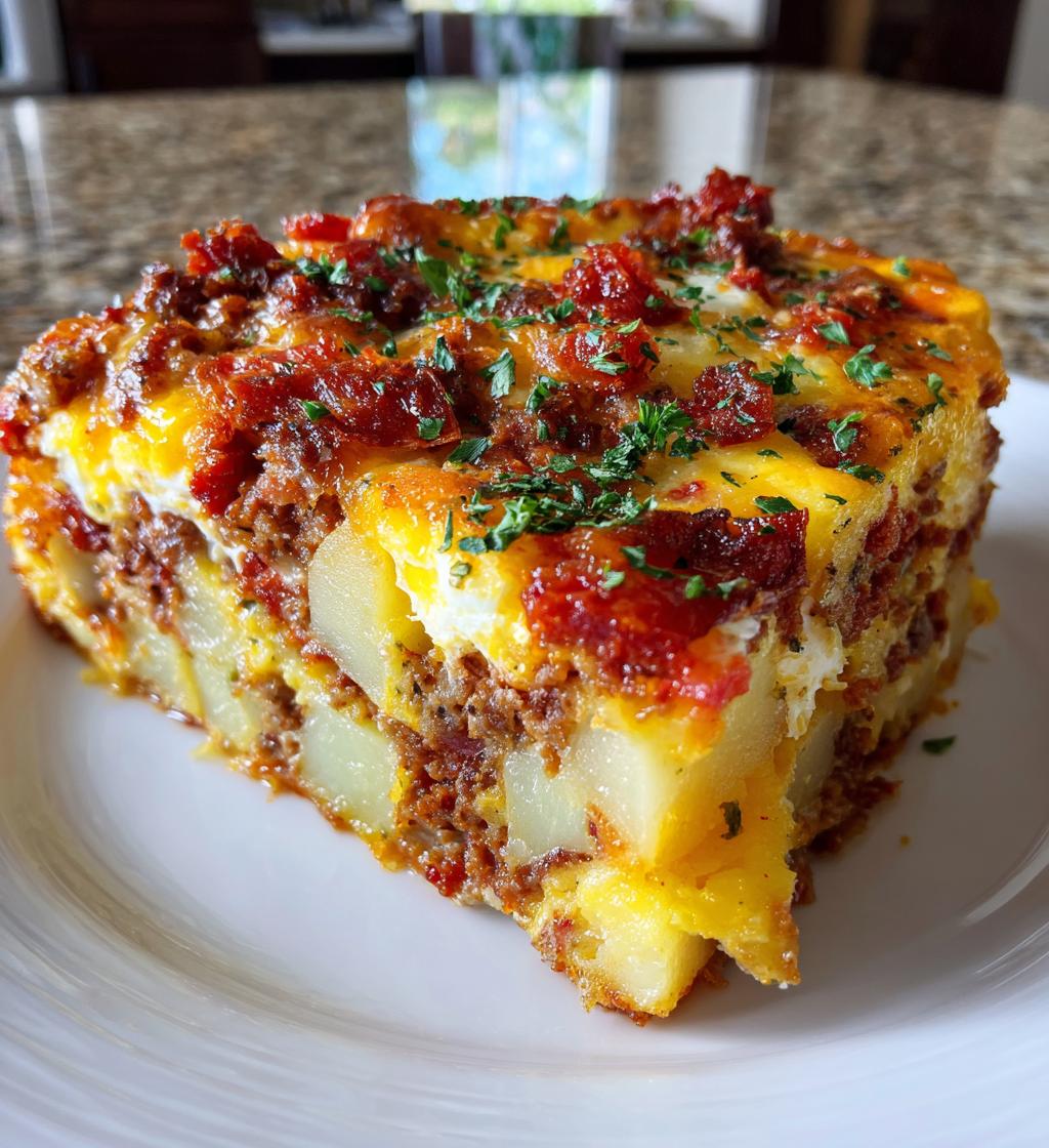 chorizo potato egg casserole