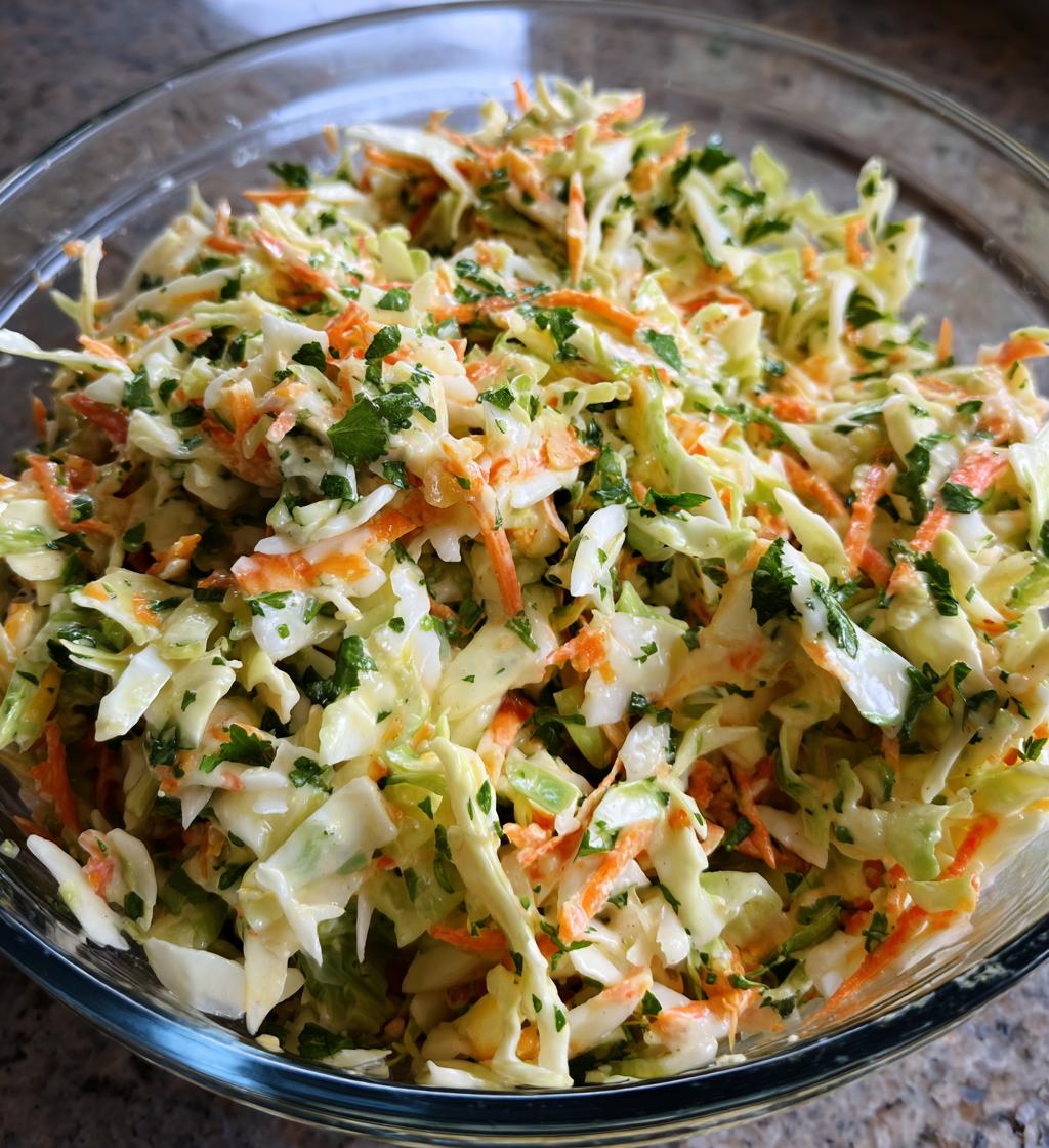 cilantro lime coleslaw - detail 1