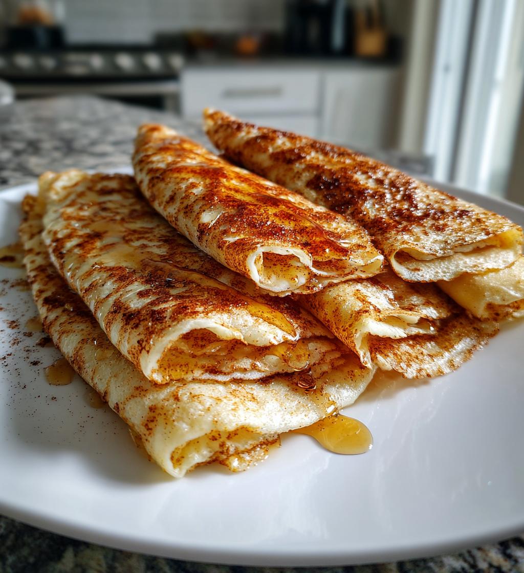 cinnamon roll protein crepes