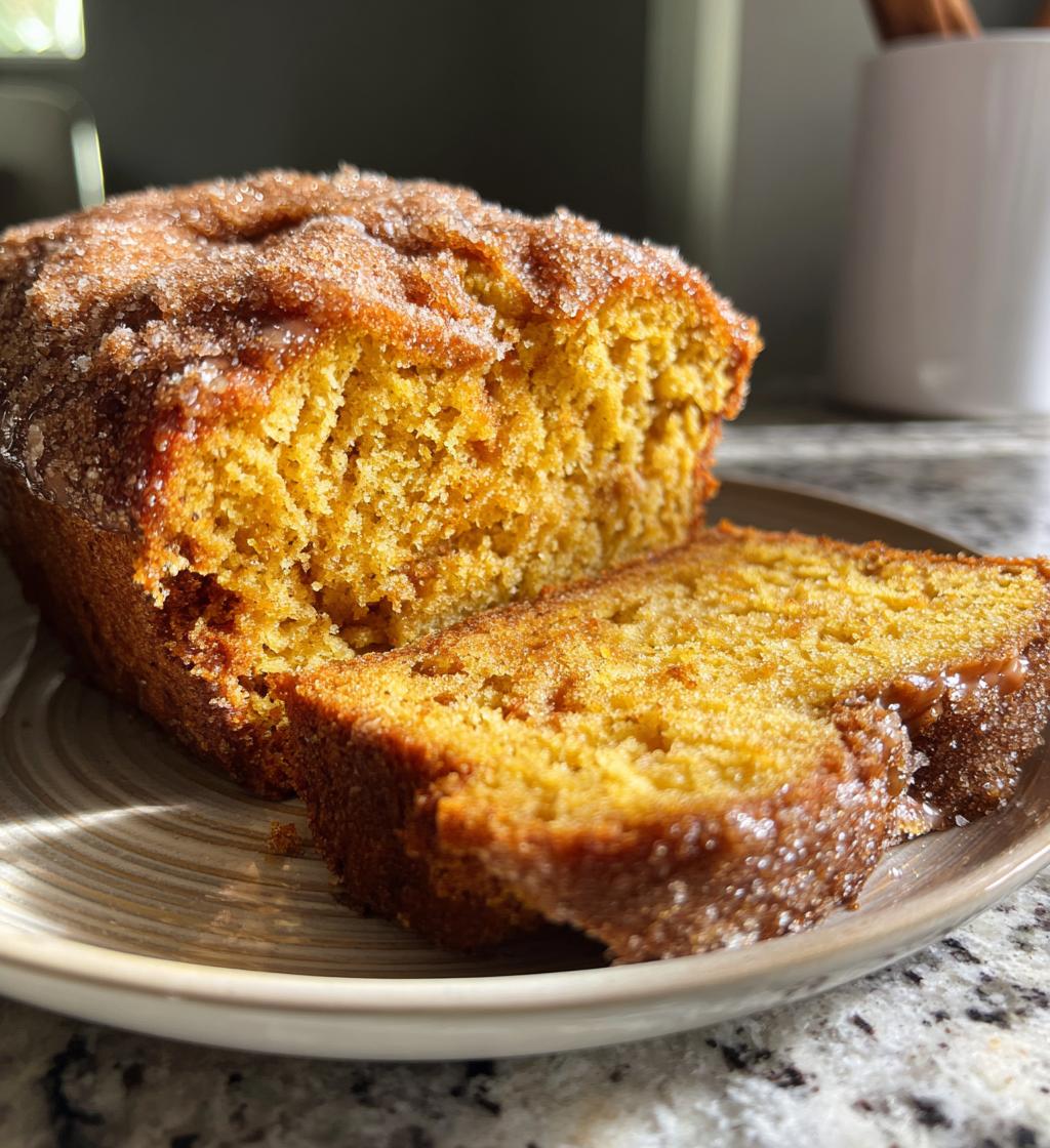 cinnamon roll pumpkin bread
