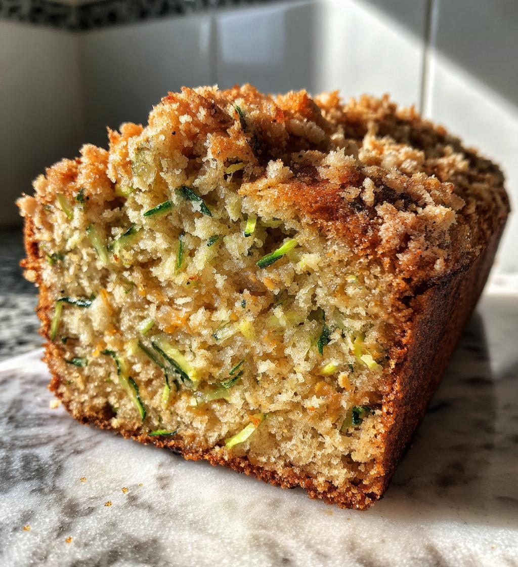 cinnamon streusel zucchini bread