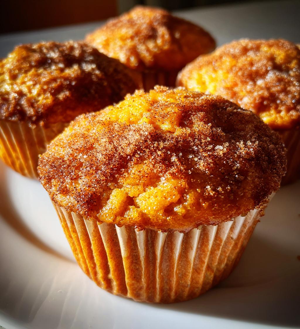 cinnamon sugar pumpkin muffins - detail 1