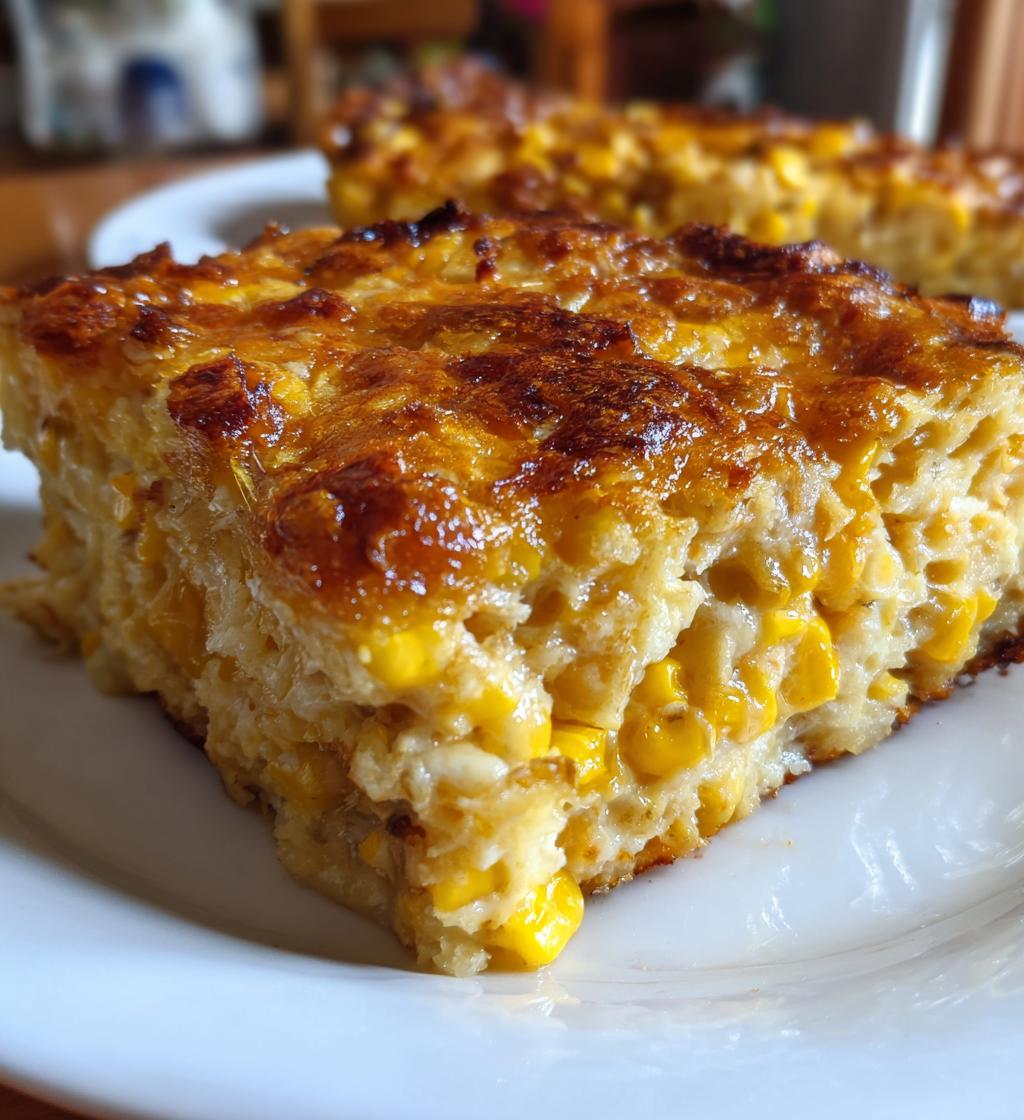 classic cream cheese corn casserole - detail 1