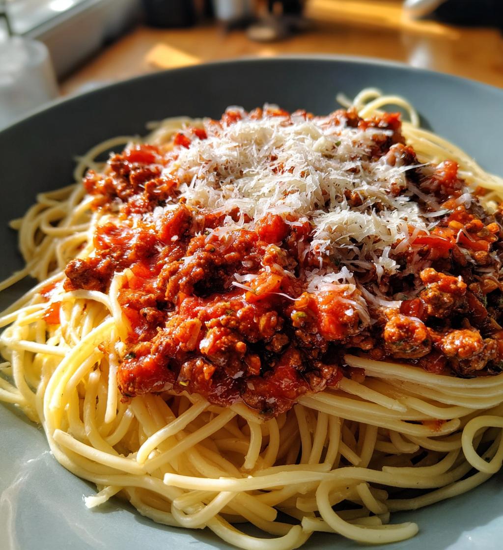 classic homemade bolognese sauce - detail 1