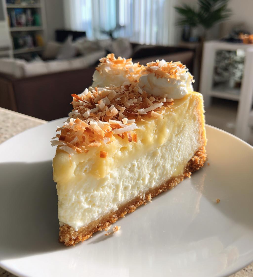 coconut cheesecake