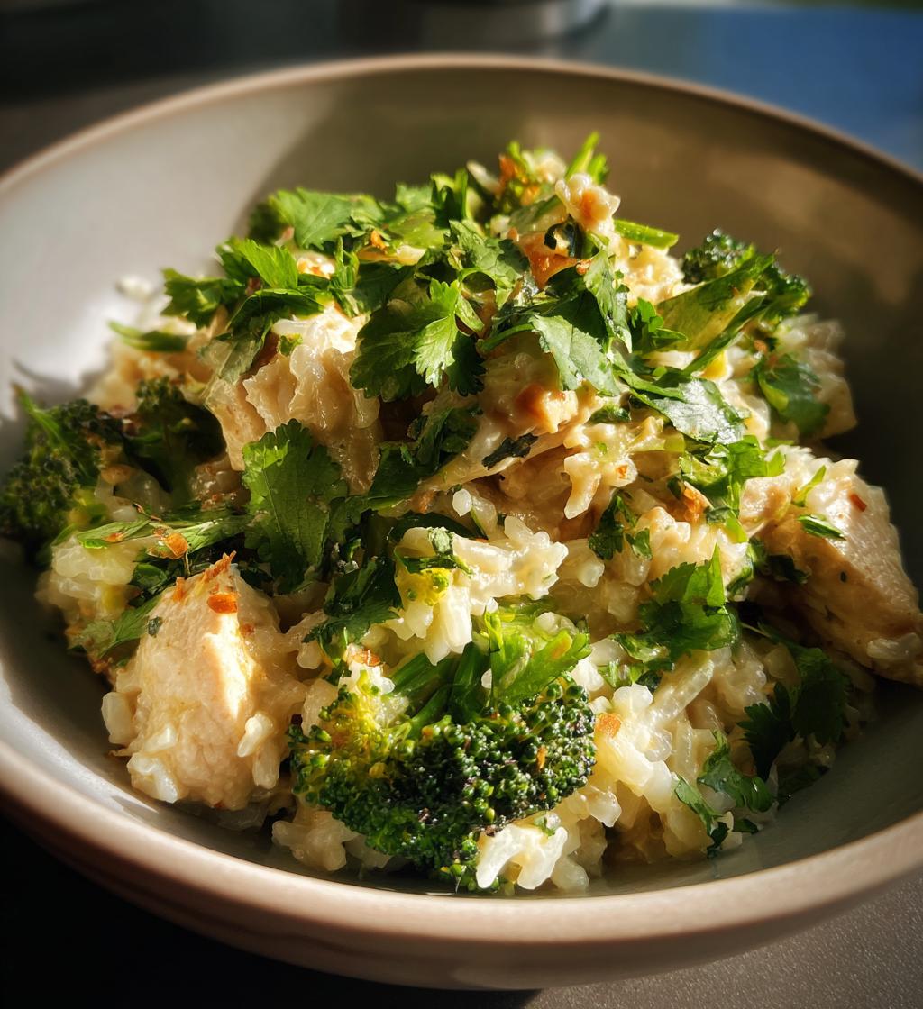 coconut chicken rice bowl