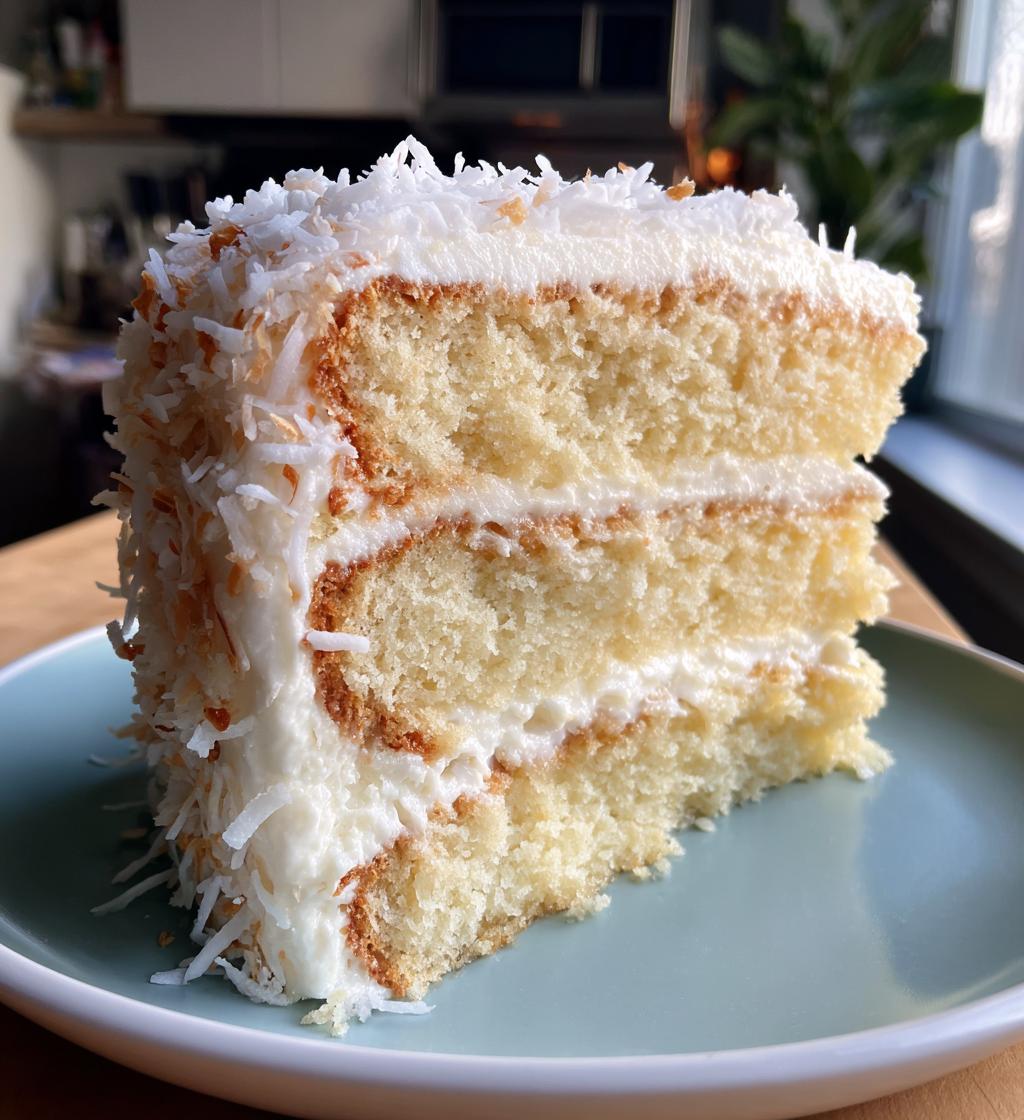 coconut delight cake - detail 1