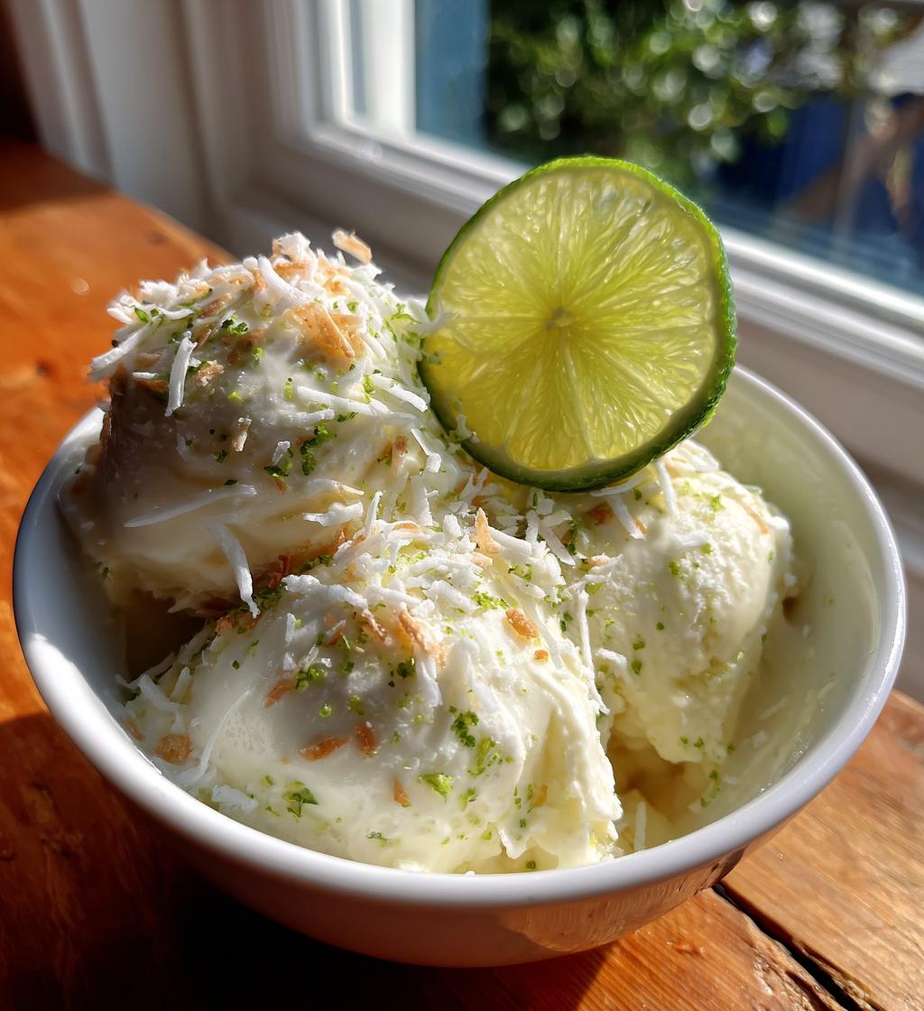 coconut lime ice cream