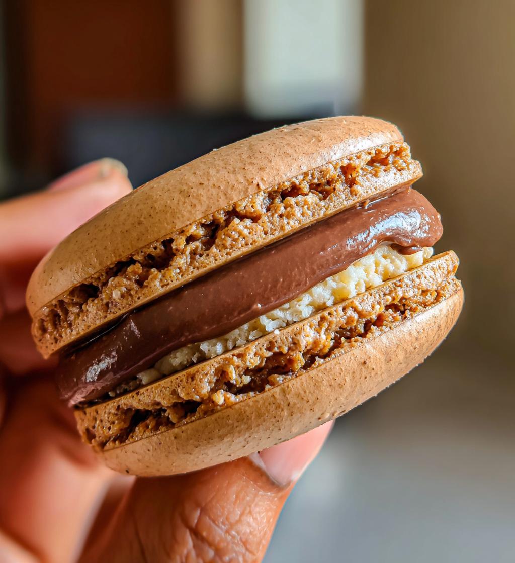 coffee macarons - detail 1