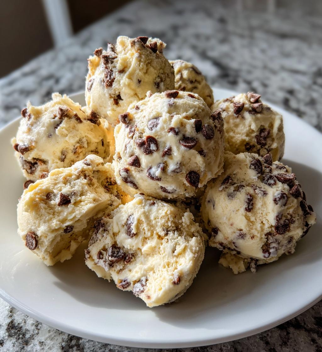 cookie dough frozen yogurt bites - detail 1