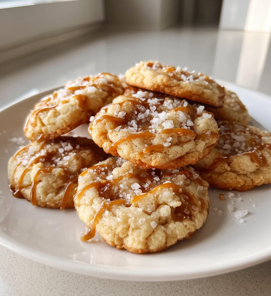 copycat crumbl salted caramel cheesecake cookies - detail 1