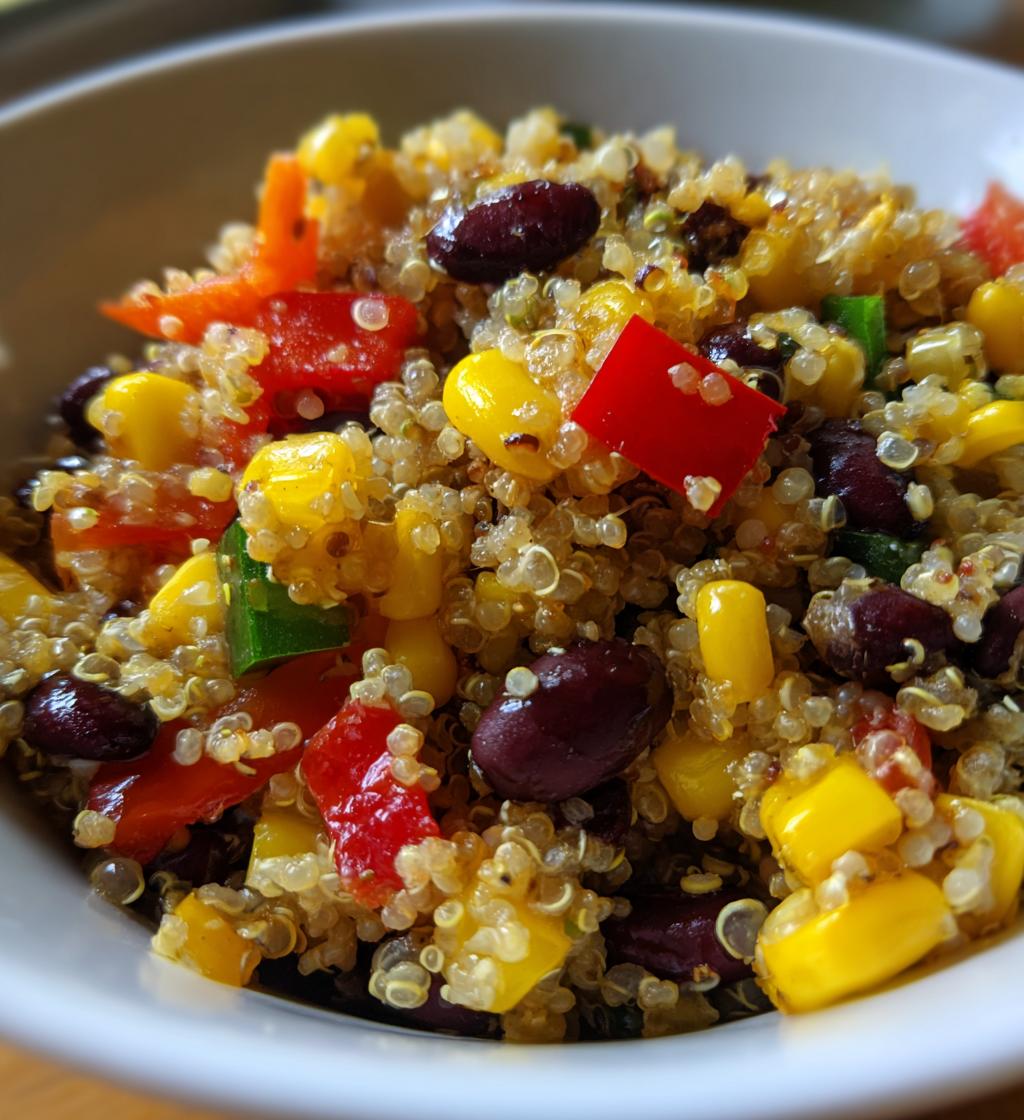 corn and black bean quinoa salad