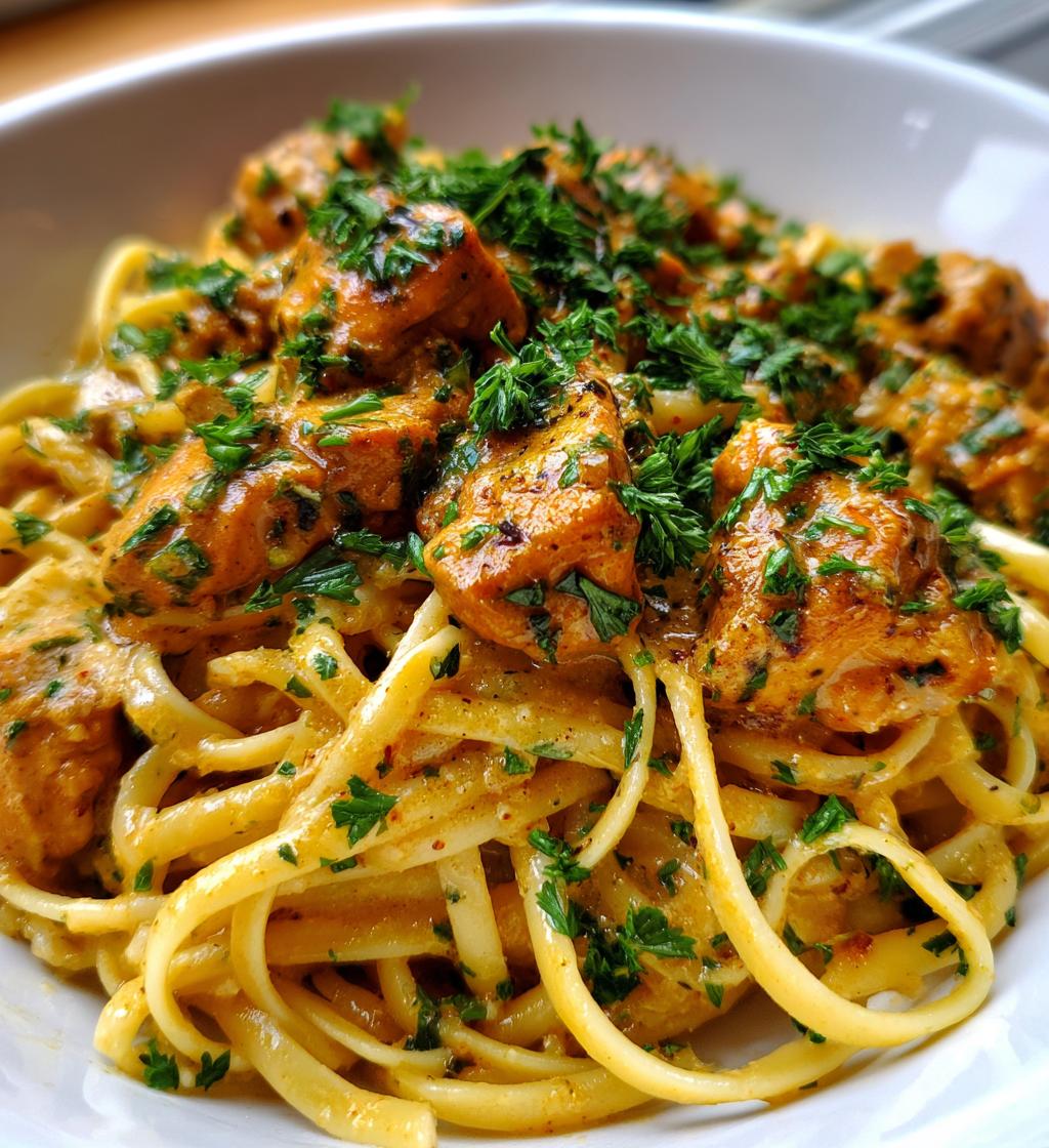 cowboy butter chicken linguine - detail 1