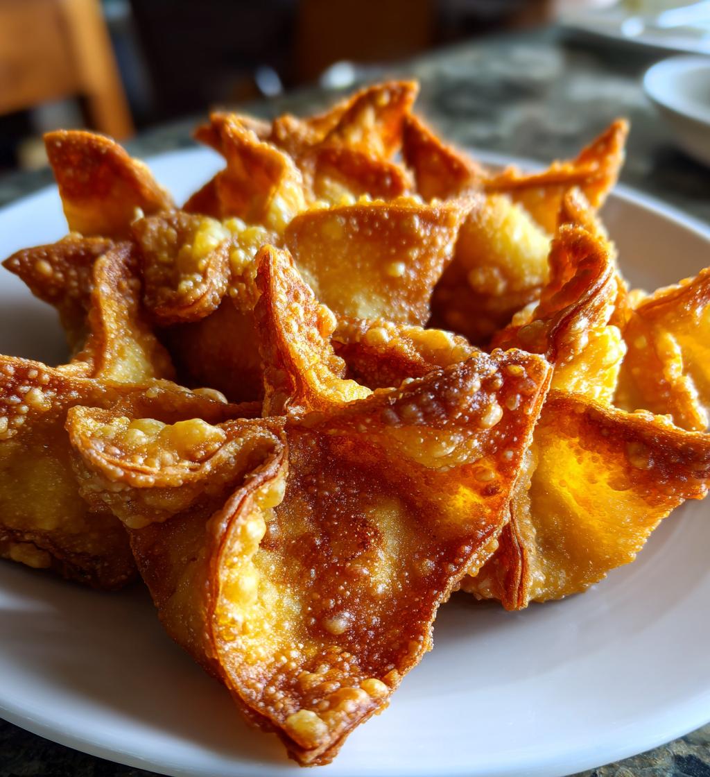 crab rangoon crab cream cheese filled crispy wontons - detail 1