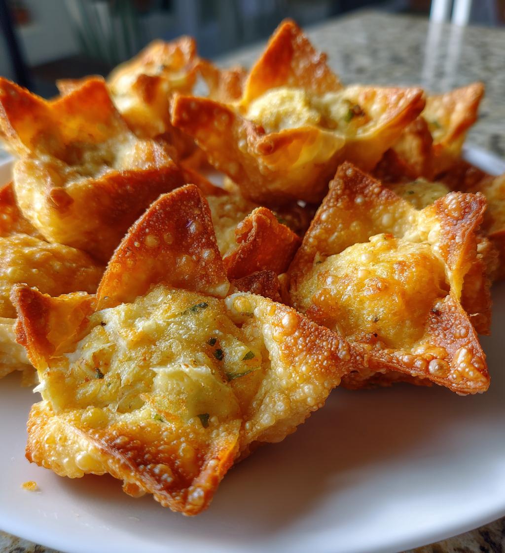 crab rangoon crab cream cheese filled crispy wontons