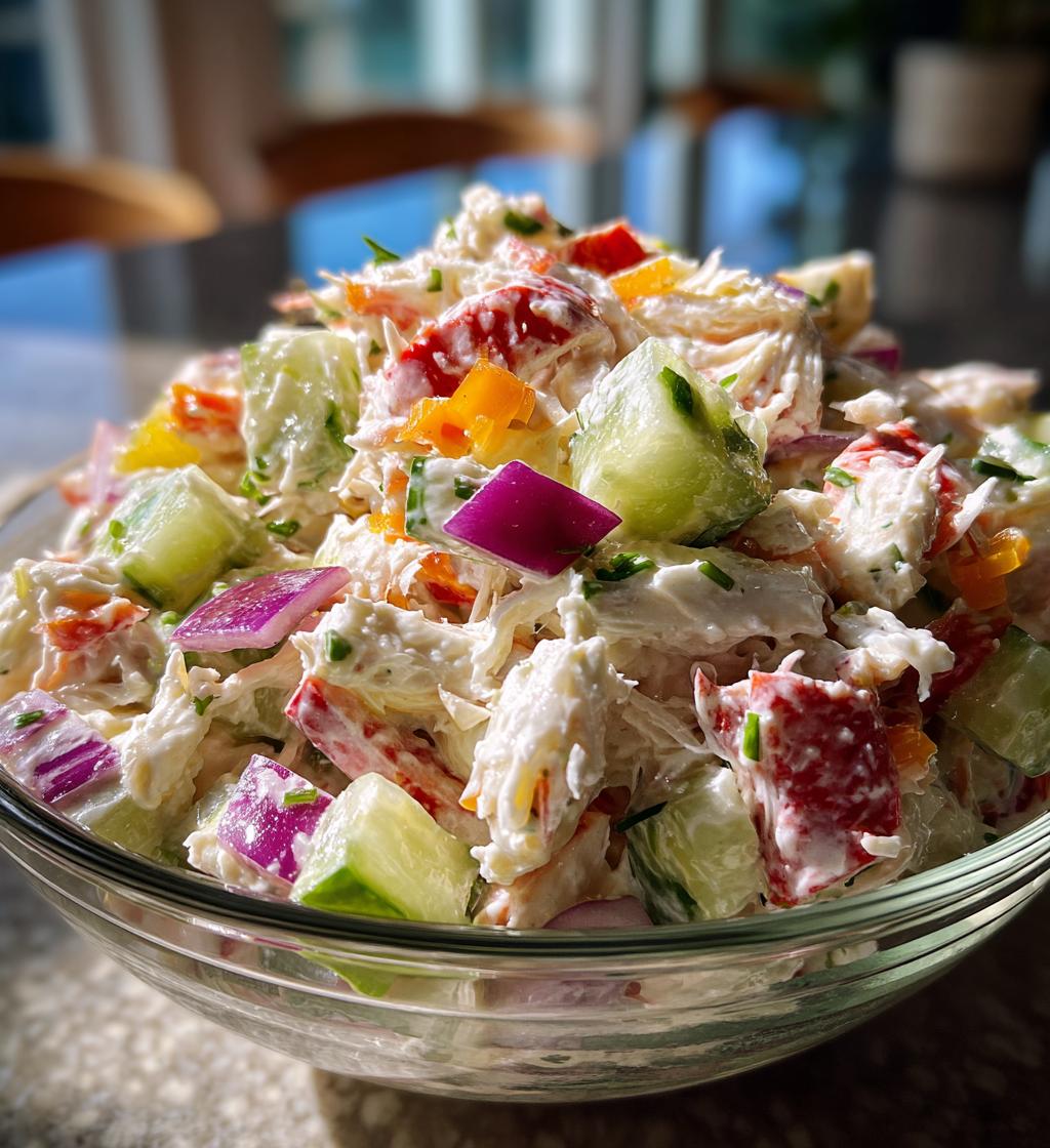 crab salad - detail 1