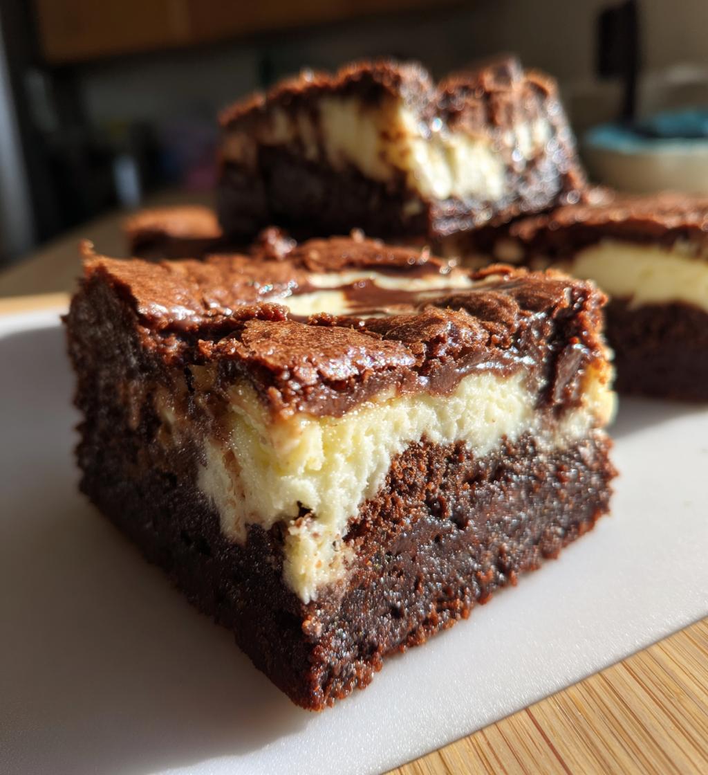 cream cheese brownies - detail 1