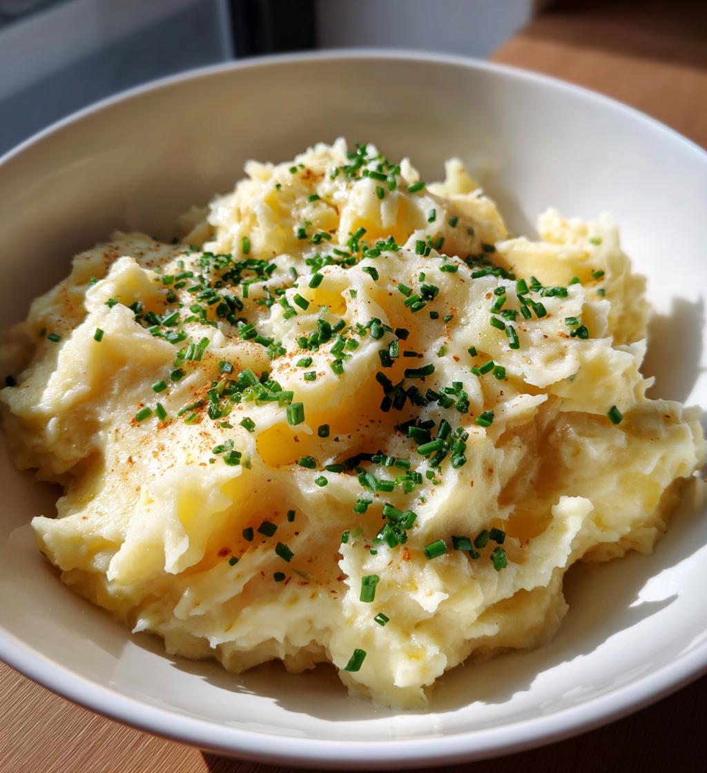 creamed potatoes - detail 1